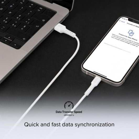 Kabel USB SBS TECABLEMICROC10W 1 m USB A USB C Schnellladen