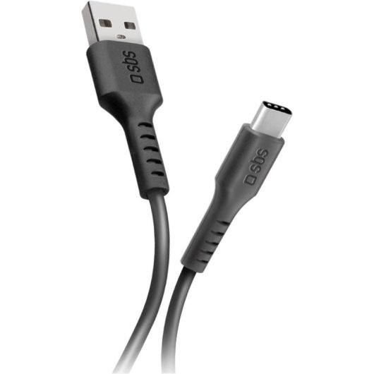 Cable USB SBS USB 2.0 USB-A a USB-C 1 m negro transferencia rápida