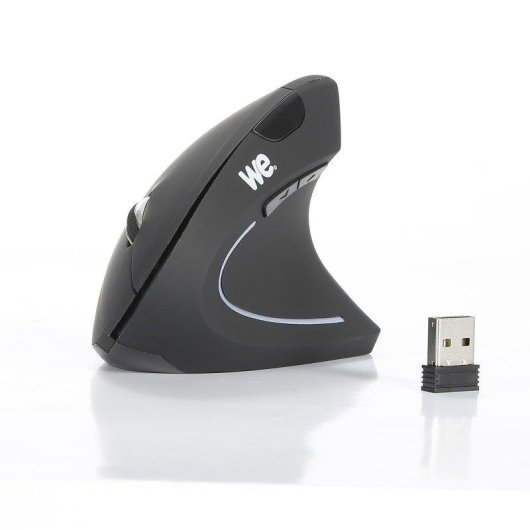 Souris verticale WE WESOURERGOSFIL sans fil 2,4 GHz 2400 DPI noire, 5 boutons