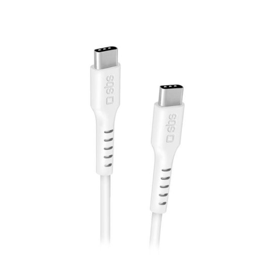Cavo USB-C a USB-C SBS TECABLETCC2MW 2 m USB 2.0 Bianco