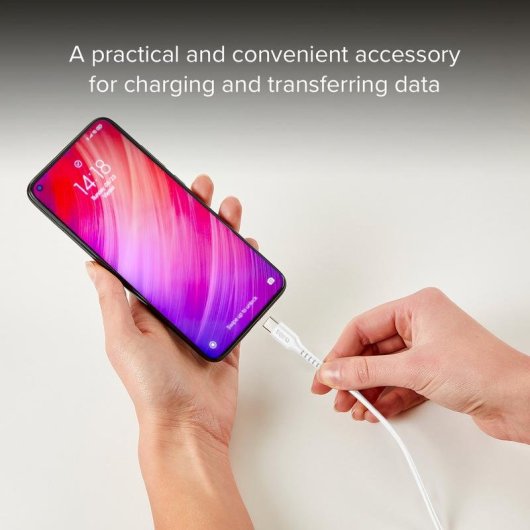 Cavo USB-C a USB-C SBS TECABLETCC2MW 2 m USB 2.0 Bianco