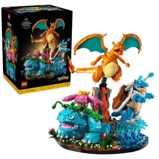 LEGO Pokémon Venusaur Charizard y Blastoise 72153 6838 piezas