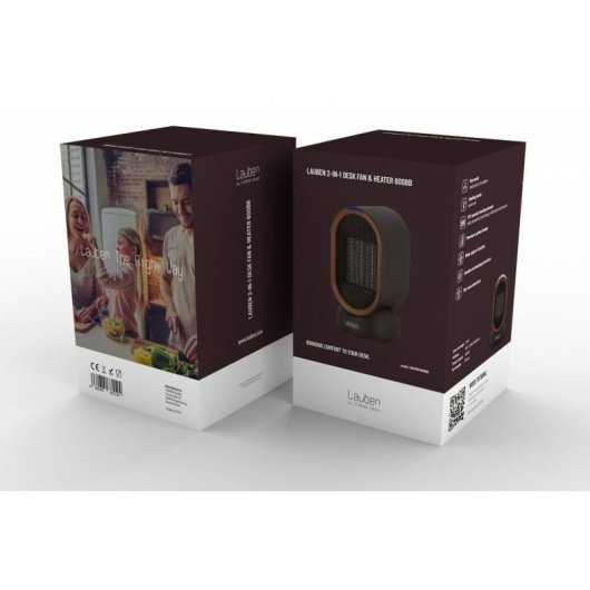 Ventilatore da Tavolo Lauben Desk Fan&Heater 2in1 600BB 600 W Senza Pale