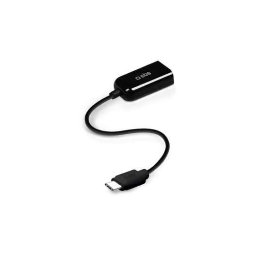 Cabo SBS USB-A para USB-C 2.0 0,15 m preto