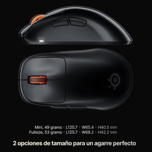 Mouse SteelSeries Rival Pro wireless 42.000 DPI nero 8.000 Hz 6 tasti