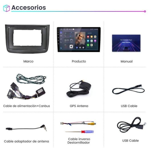 Autostereo JUNSUN Vito Viano W639 Carplay GPS Navi 64Go