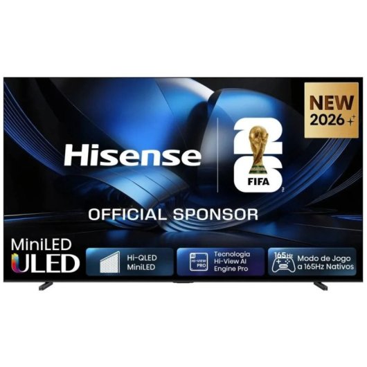 TV Hisense Mini LED ULED 100U7SE 100" 4K UltraHD 165Hz Smart TV VIDAA Dolby Vision IQ