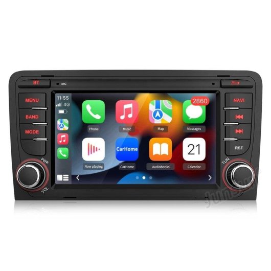Autoradio JUNSUN Audi A3 RS3 8P 7 Zoll Android 15 2 GB/64 GB