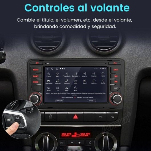 Autoradio JUNSUN Audi A3 RS3 8P 7 Zoll Android 15 2 GB/64 GB