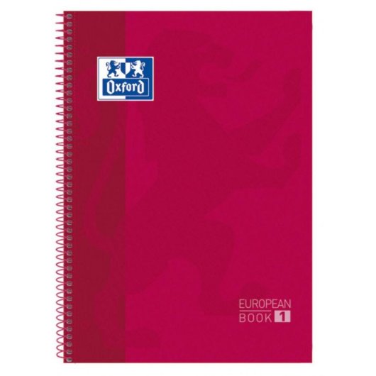 Oxford Classic Spiralheft A4 90 g/m2 Rot