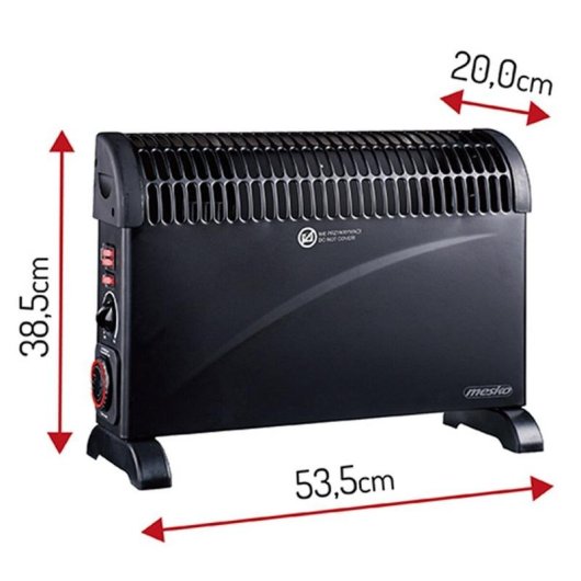 Konvektor-Heizgerät Mesko MS 7741 2000 W mit Turbolüfter