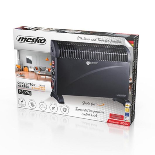 Konvektor-Heizgerät Mesko MS 7741 2000 W mit Turbolüfter
