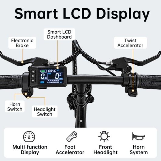 Bicicleta Eléctrica Plegable Toofly GS3 250W 48V 15Ah Neumáticos 14"