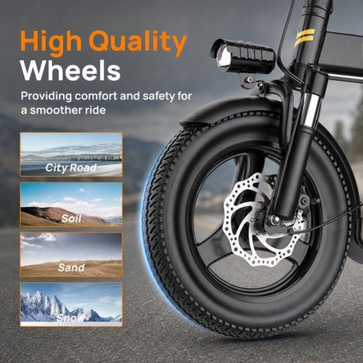 Bicicleta Eléctrica Plegable Toofly GS3 250W 48V 15Ah Neumáticos 14"