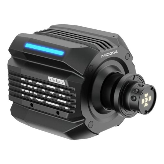 Base de volante Moza R16 Ultra de transmisión directa 16 Nm RGB negra
