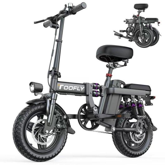Bicicleta eléctrica plegable Toofly GE5 250 W 48 V 15 Ah urbana 14"