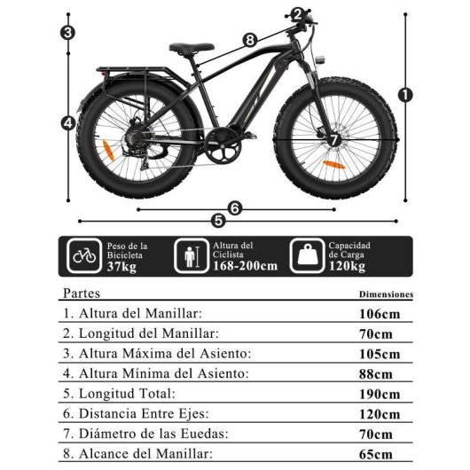 Bicicletta Elettrica Bodywel D6 750W 48V 15Ah Fat Tire 26 pollici