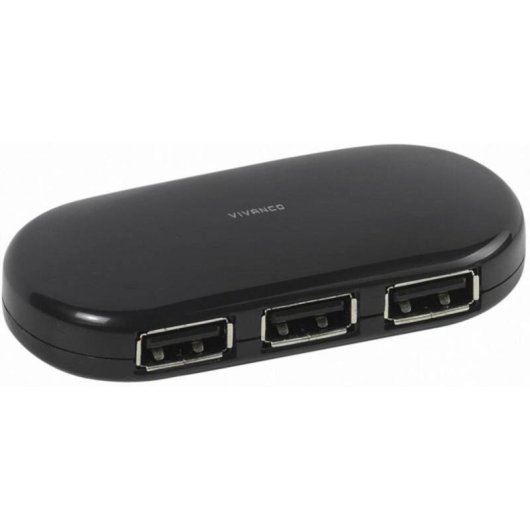 Vivanco USB-Hub 4 Ports 480 Mbit/s VVITHUB4USB Kabel 0,5 m