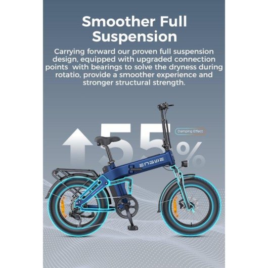 Bicicleta Eléctrica ENGWE Engine Pro 3.0 Boost 250 W 48 V 130 km Plegable