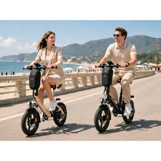 Bicicleta eléctrica Bodywel T16 Pro plegable 250 W 14" con portaequipajes