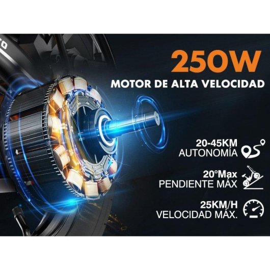 Bicicletta elettrica Bodywel T16 Pro pieghevole 250 W 360 Wh 14"