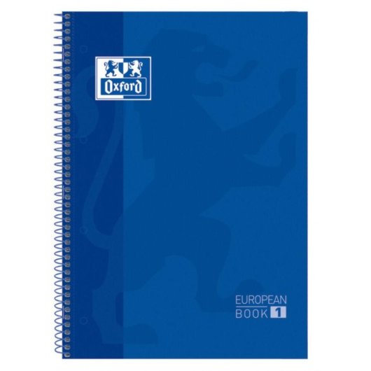 Notizheft Oxford Classic A4 Spiralheft blau 90 g/m2