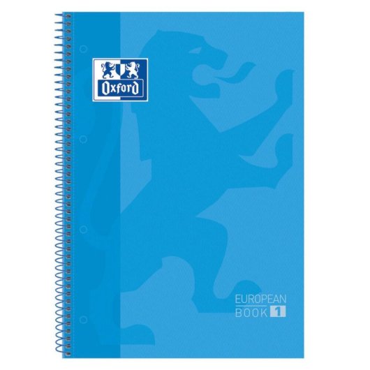 Notizbuch Oxford Classic Europeanbook 1 A4+ 80 Blatt 90 g/m² blau