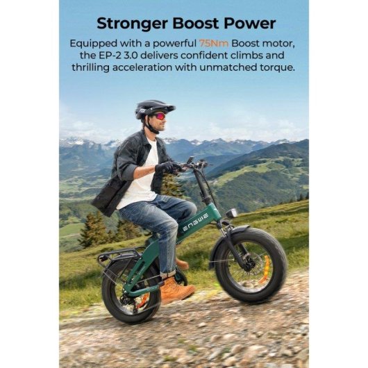 Bicicleta eléctrica ENGWE EP-2 3.0 Boost plegable 250 W 648 Wh 20" verde