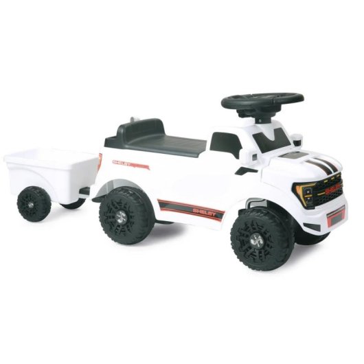 Correpasillos JAMARA Shelby Ford F-150 Raptor con remolque negro y blanco