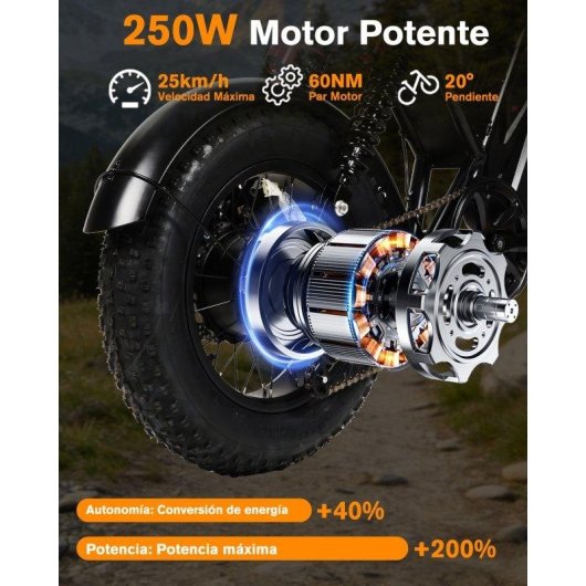 Bicicleta Eléctrica Bodywel M16 Pro 500W 48V 15Ah 16"