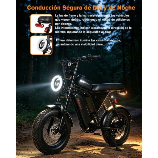 Bicicleta Eléctrica Bodywel M16 Pro 500W 48V 15Ah 16"