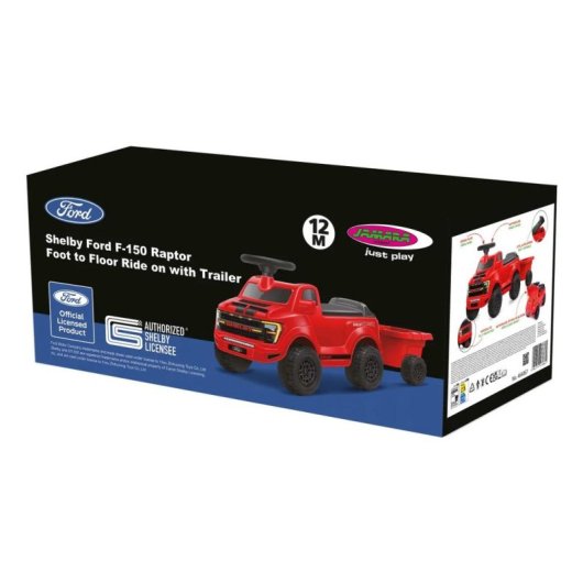 Correpasillos JAMARA Shelby Ford F-150 Raptor con remolque negro y rojo