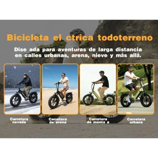 Bicicleta eléctrica Bodywel F20 PRO 500 W/960 Wh/20"/Shimano 7 velocidades