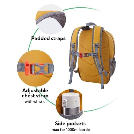 Sac a dos Waterfly FantasyStar 12 L jaune resistant a l'eau