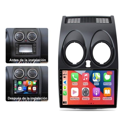 Autoradio Carplay GPS Navi 64GB JUNSUN Qashqai 1 J10