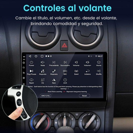 Autoradio Carplay GPS Navi 64GB JUNSUN Qashqai 1 J10
