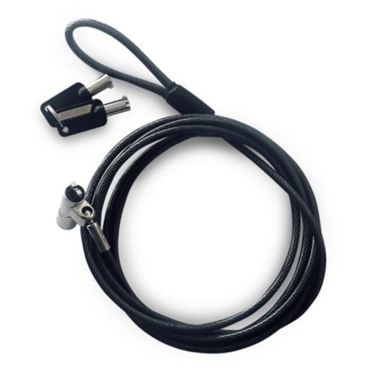 Cable antivol Urban Factory Securitee 2 m Clef Acier Noir