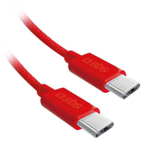 Cable USB-C a USB-C SBS 1,5 m USB 2.0 0,48 Gbit/s Rojo