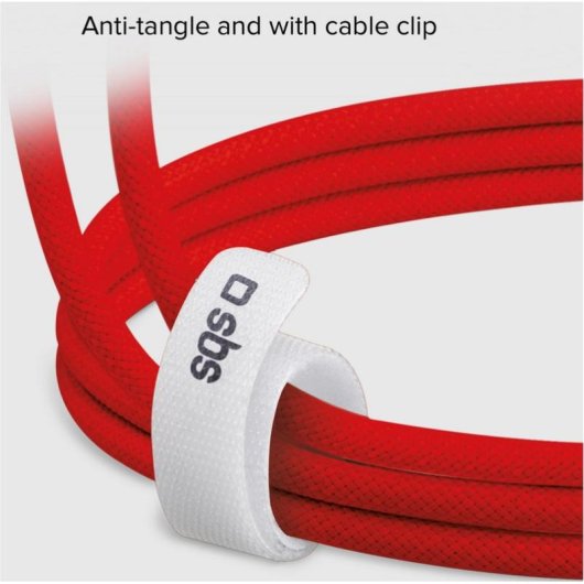 Cable USB-C a USB-C SBS 1,5 m USB 2.0 0,48 Gbit/s Rojo