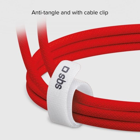 Cable USB-C a USB-C SBS 1,5 m USB 2.0 0,48 Gbit/s Rojo