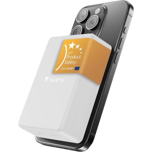 Power Bank Varta Mag Pro 10000 mAh 20 W Carga inalámbrica Blanco