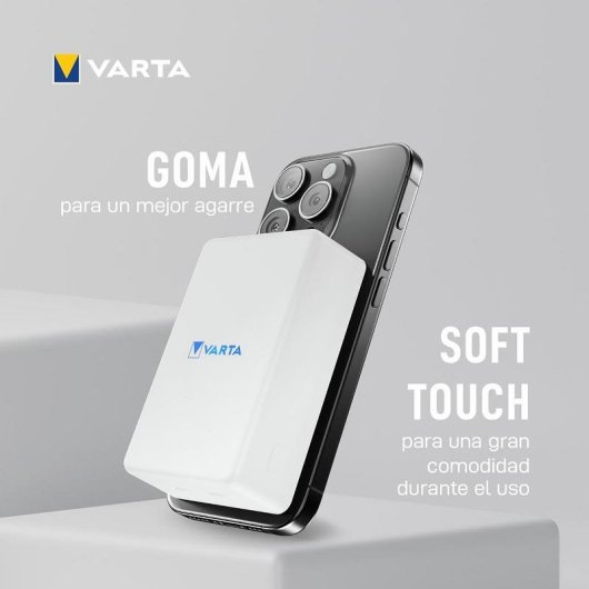 Power Bank Varta Mag Pro 10000 mAh 20 W Carga inalámbrica Blanco