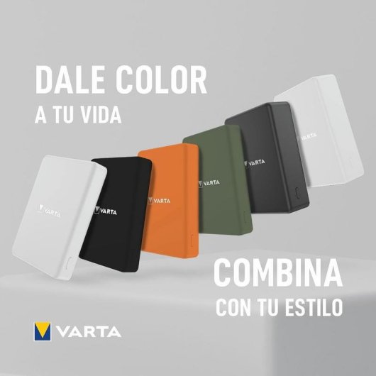 Power Bank Varta Mag Pro 10000 mAh 20 W Carga inalámbrica Blanco