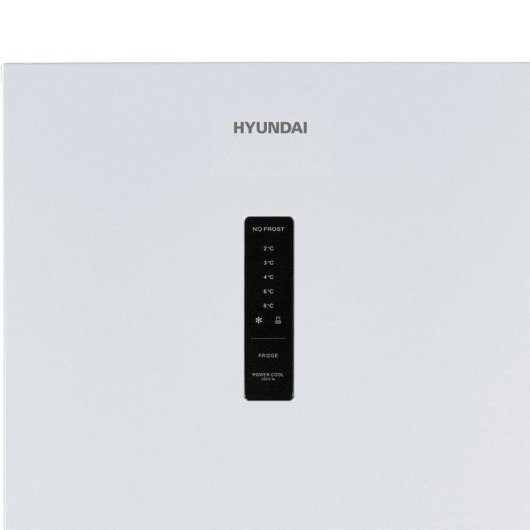 Frigorífico Combi Hyundai HCB18660NDDW01 No Frost 186cm 293L D Blanco Display Inverter