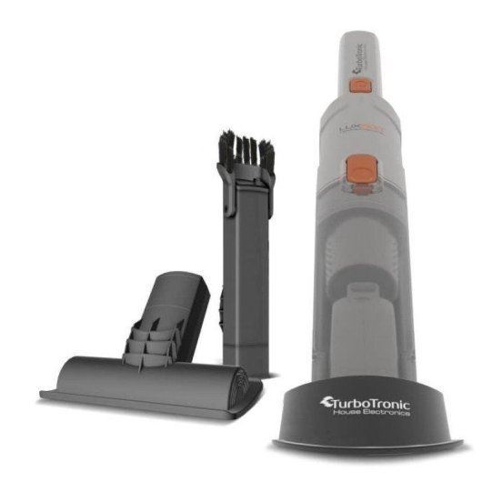 Aspirateur a main Turbotronic TTLUX500 sans fil lithium argent orange