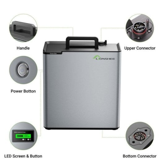 Batterie LIONHEE LS-L2048 2048Wh LiFePO4 extensible 6144Wh IP65