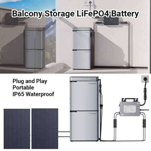 Batterie LIONHEE LS-L2048 2048Wh LiFePO4 extensible 6144Wh IP65