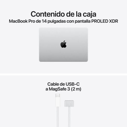 Apple MacBook Pro PROLED XDR Táctil 14" M5 Max 18 núcleos 36GB 2TB SSD GPU 32 núcleos Plata