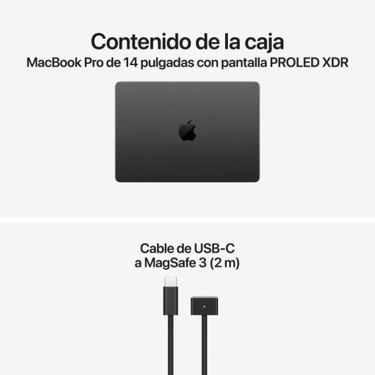 Apple MacBook Pro PROLED XDR Táctil 14" M5 Max 18 núcleos 36 GB 2 TB SSD GPU 32 núcleos negro espacial