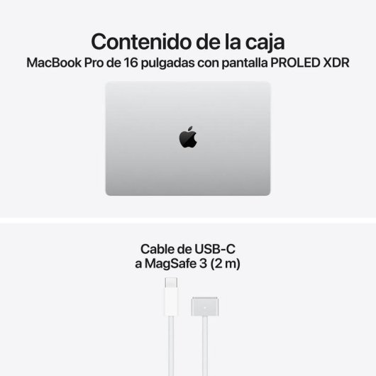 Apple MacBook Pro PROLED XDR Táctil 16" M5 Pro 18 núcleos 48GB 1TB SSD GPU 20 núcleos Plata
